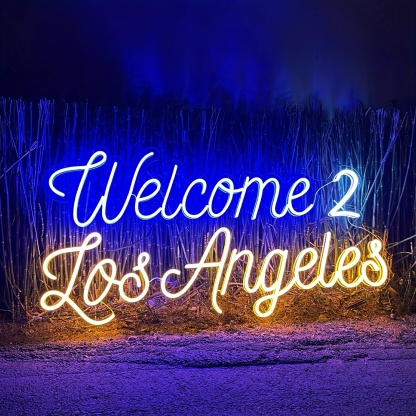 Customizable LED Neon Sign With 2 Lines