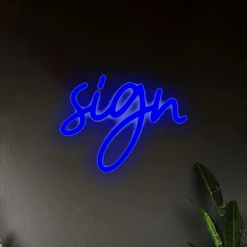 Customizable LED Neon Sign With 2 Lines