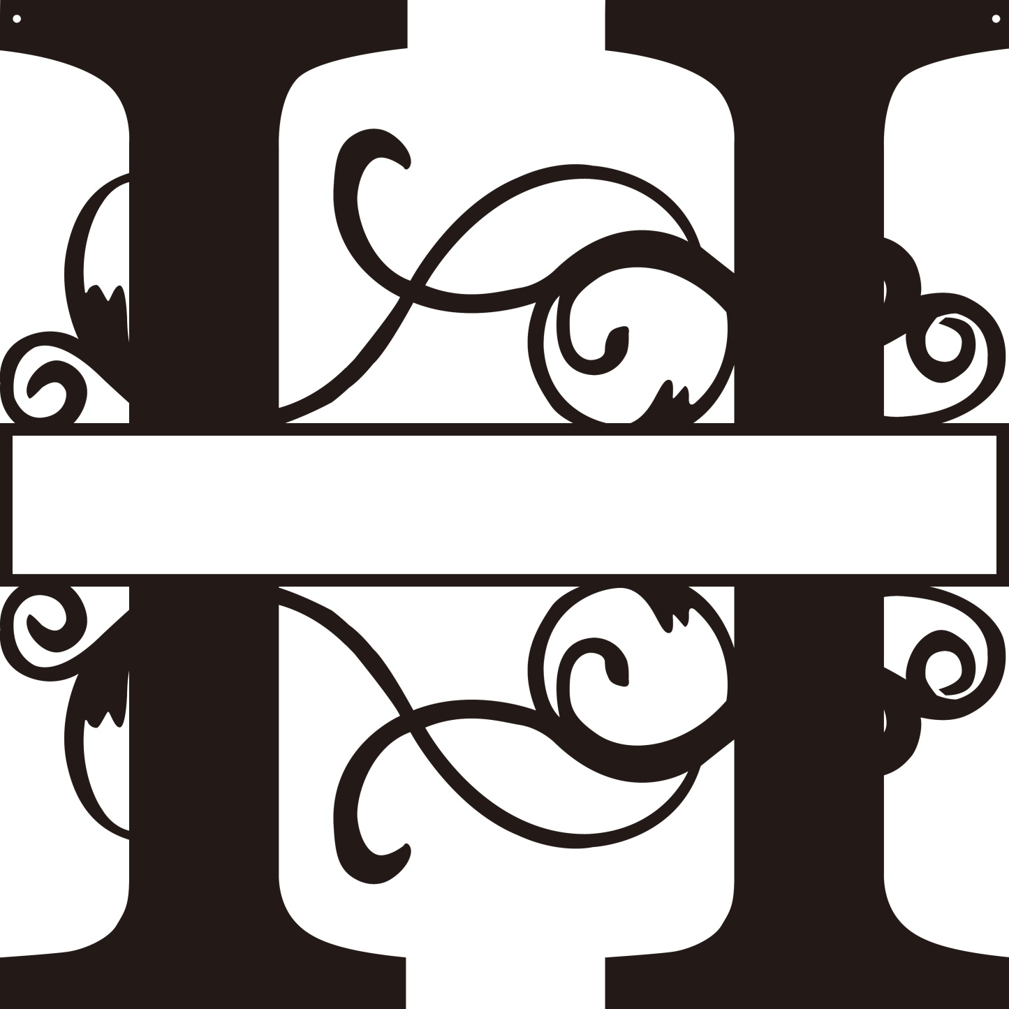 Personalized Split Letter Craft Sign For Home