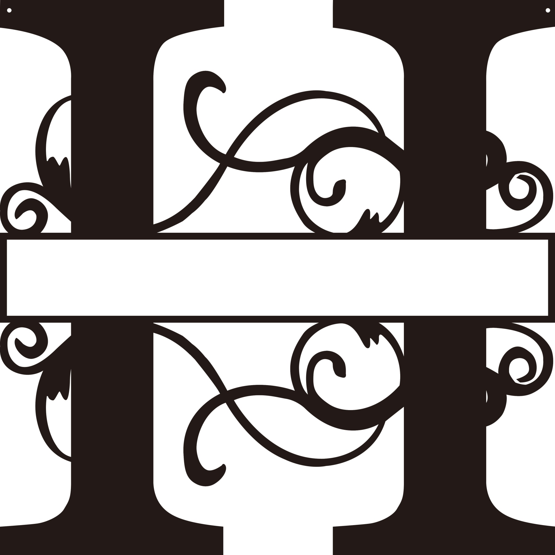 Personalized Split Letter Craft Sign For Home