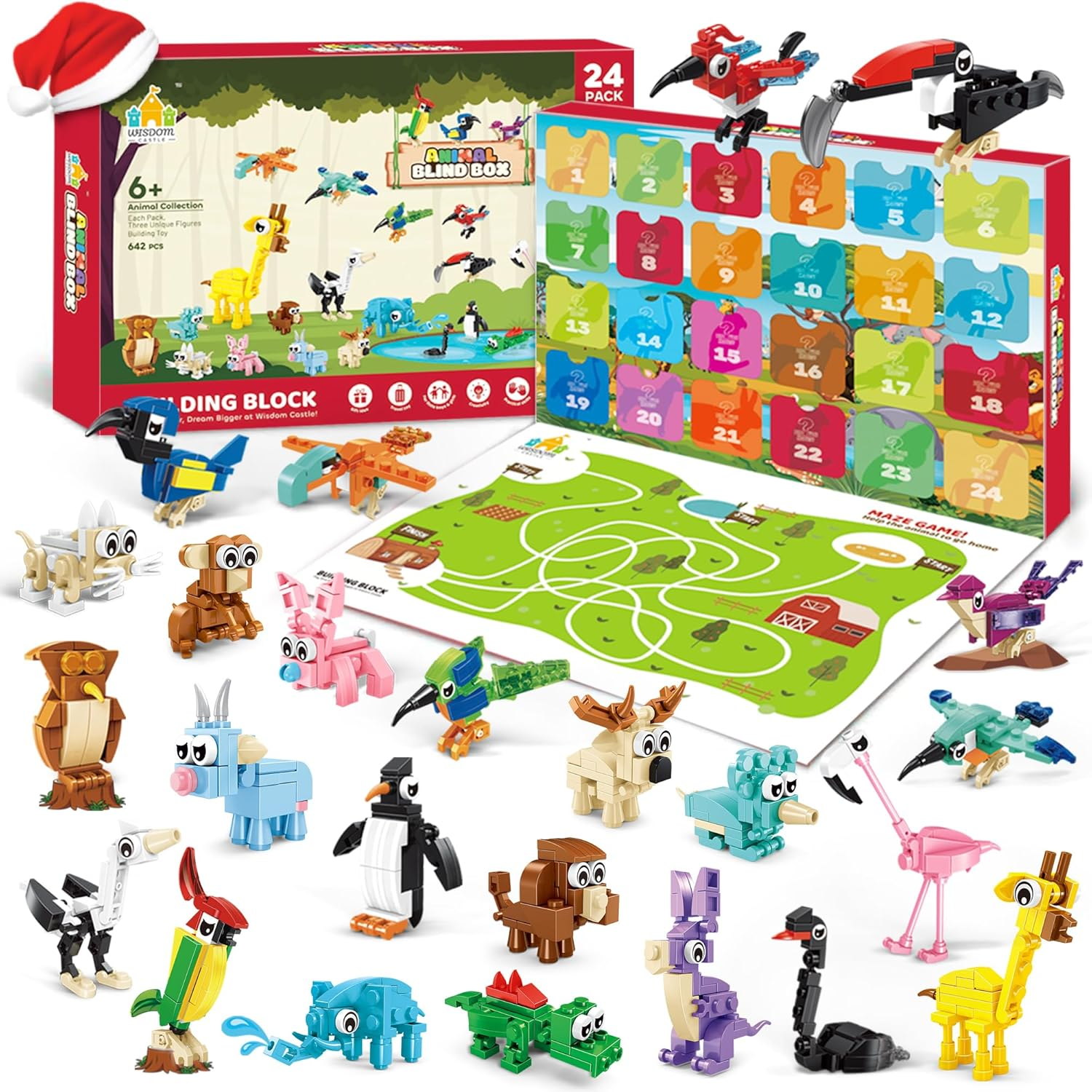 Animal Building Block Advent Calendar-Personalized Jewels