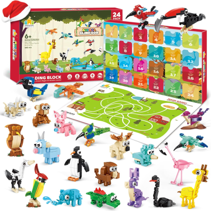 Animal Building Block Advent Calendar-Personalized Jewels