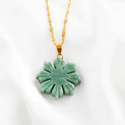 Jade Sun Pendant Style Chain
