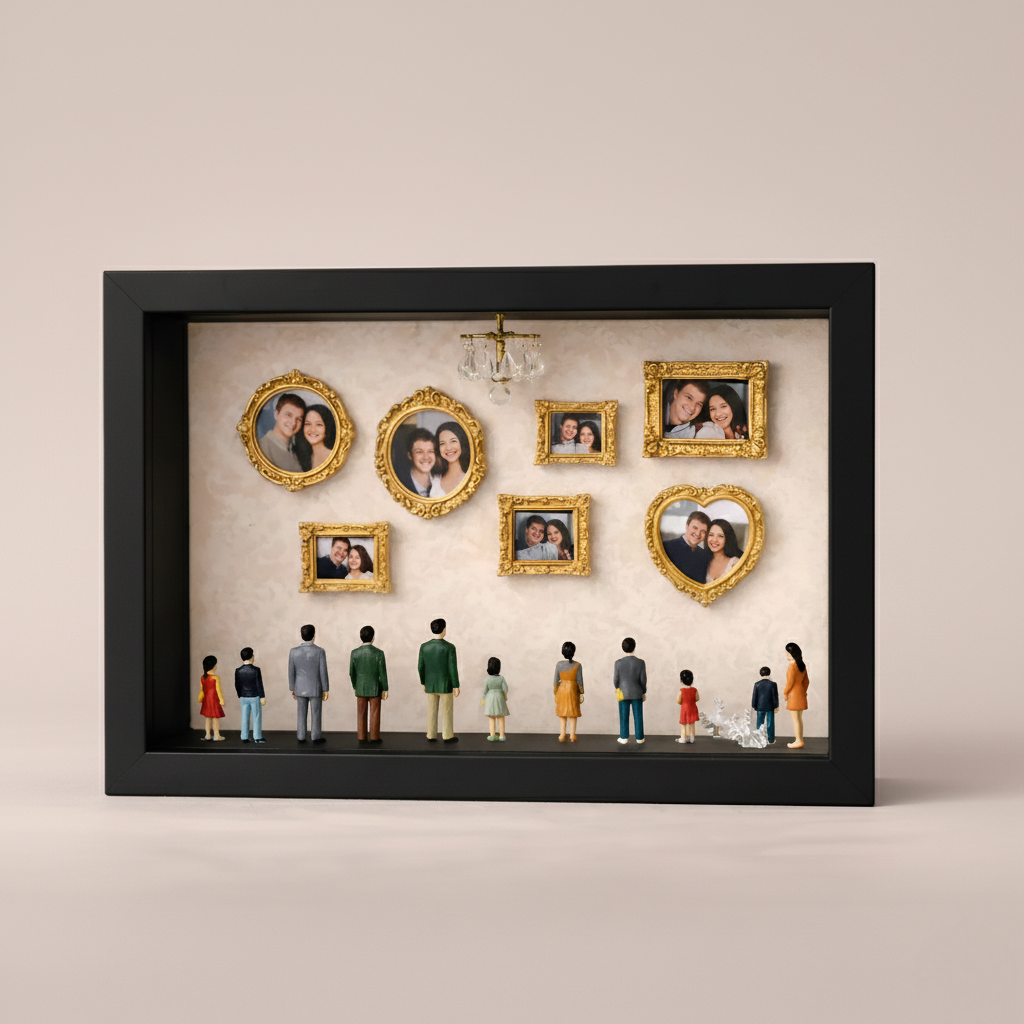 Personalized Museum Themed Memory Shadow Box With Frames