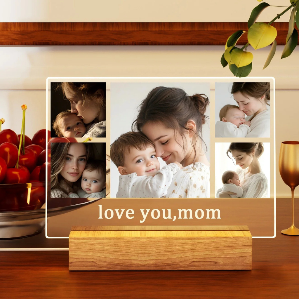 Personalized 3D Photo LED Night Light For Bedroom Decor