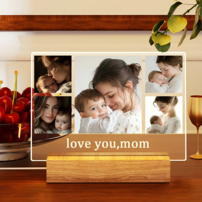 Personalized 3D Photo LED Night Light For Bedroom Decor