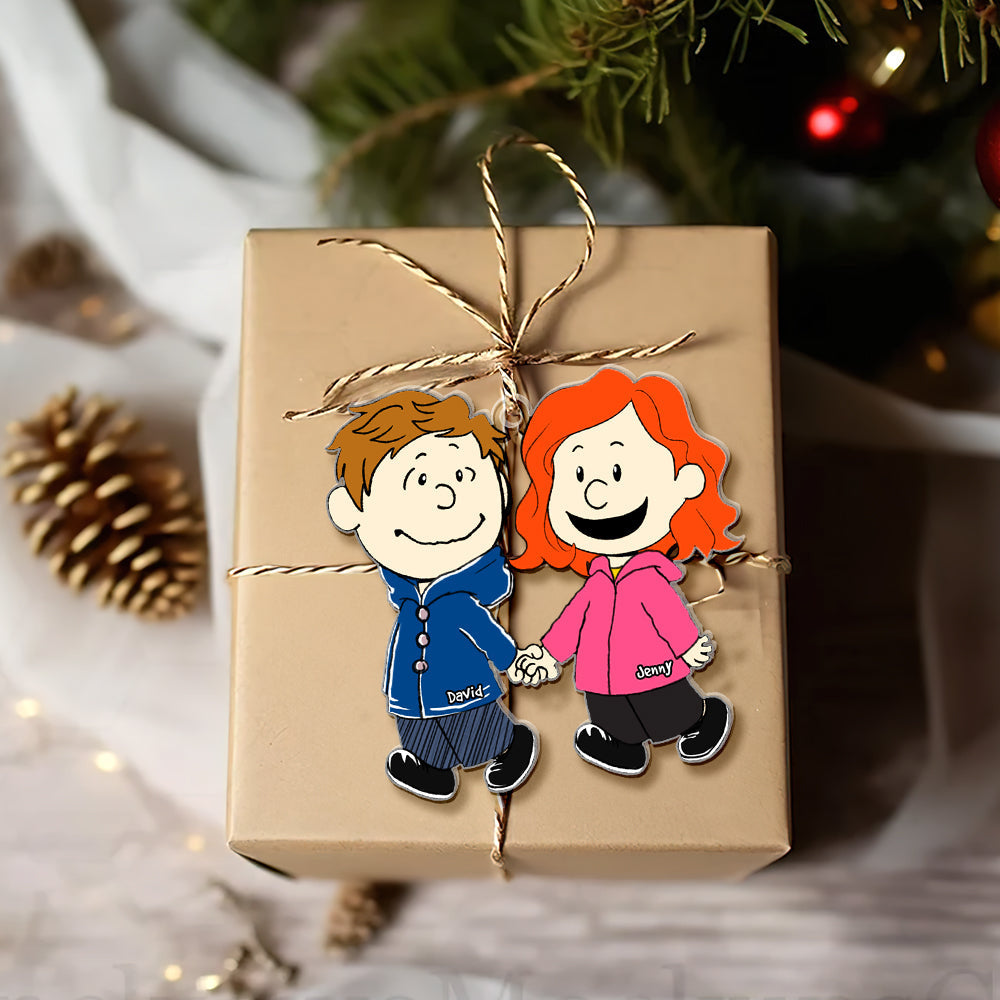 Personalized Holiday Ornament For Couples-Personalized Jewels