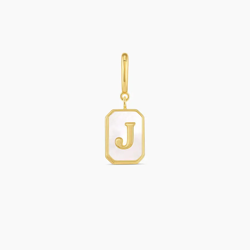 Vintage Personalized Alphabet Initial Design Parker Charm Pendant
