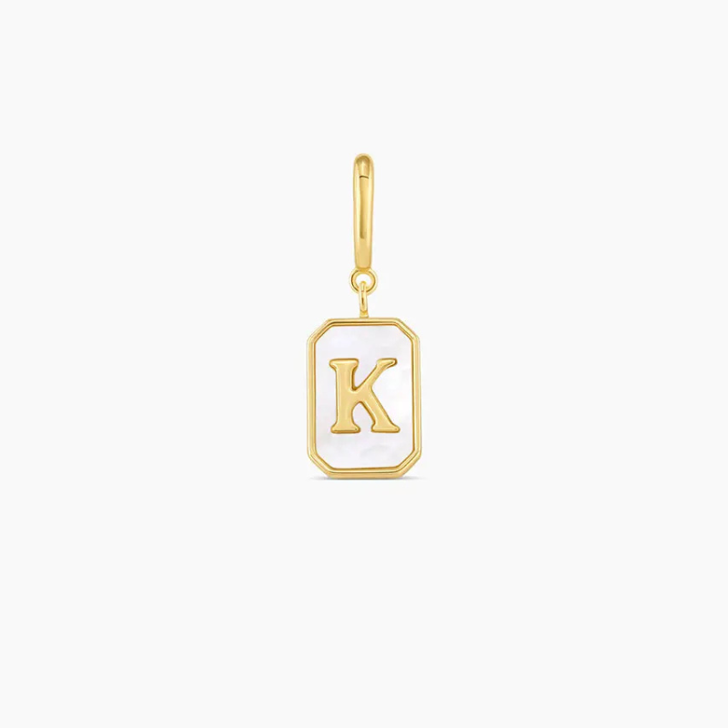 Vintage Personalized Alphabet Initial Design Parker Charm Pendant