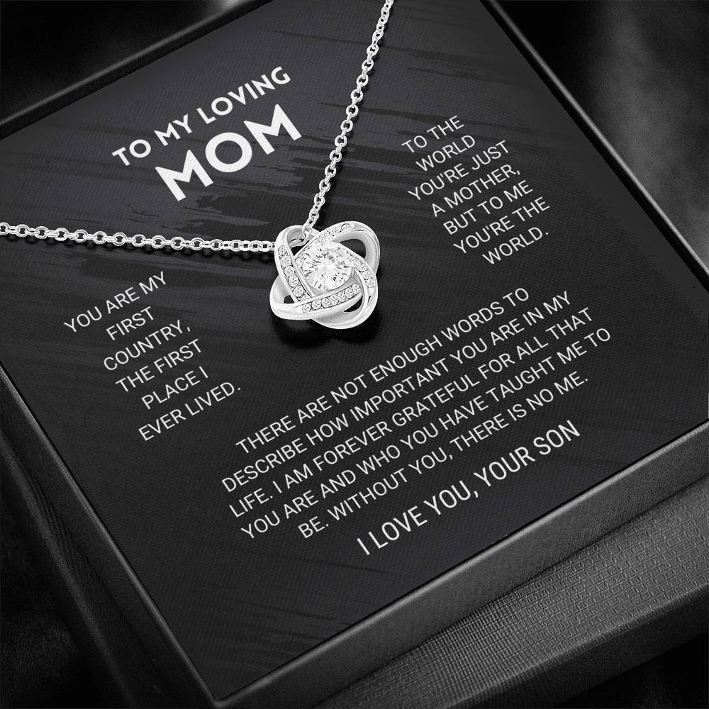 Knot Necklace From Son-Personalized Jewels