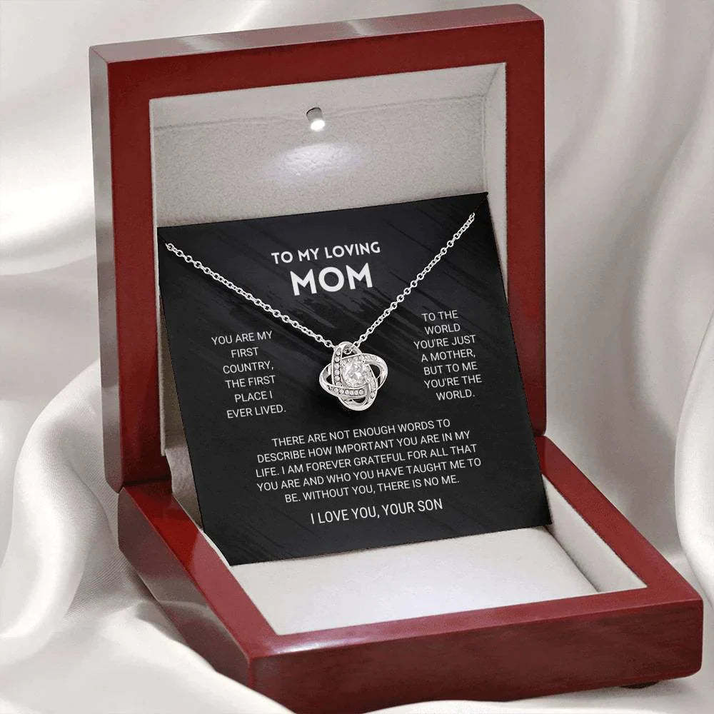 Knot Necklace From Son-Personalized Jewels