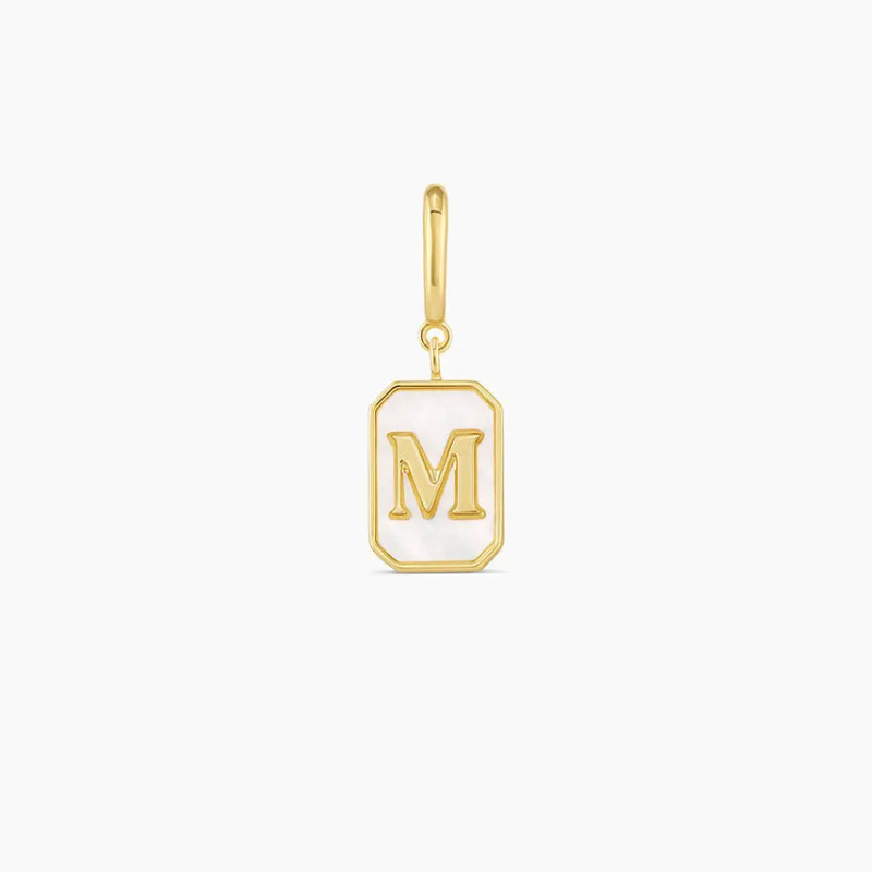 Vintage Personalized Alphabet Initial Design Parker Charm Pendant