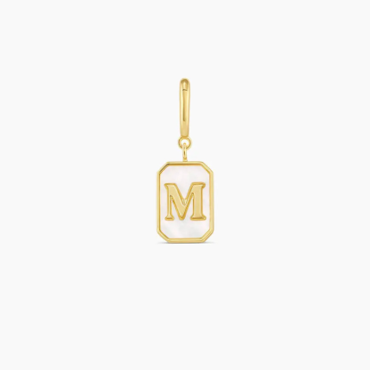 Vintage Personalized Alphabet Initial Design Parker Charm Pendant