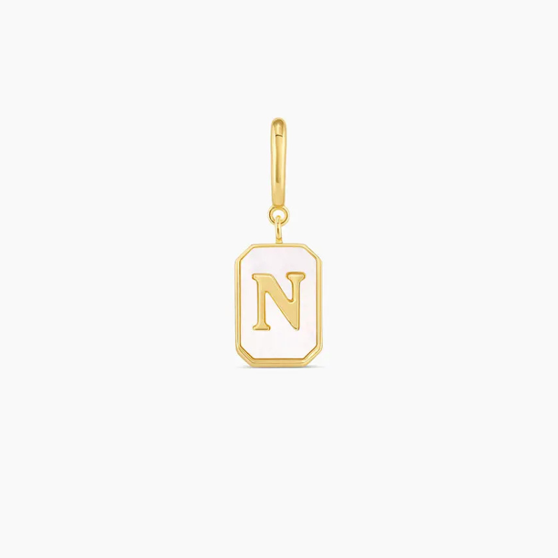 Vintage Personalized Alphabet Initial Design Parker Charm Pendant