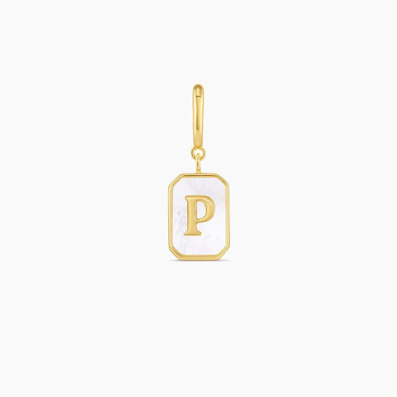 Vintage Personalized Alphabet Initial Design Parker Charm Pendant