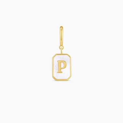 Vintage Personalized Alphabet Initial Design Parker Charm Pendant