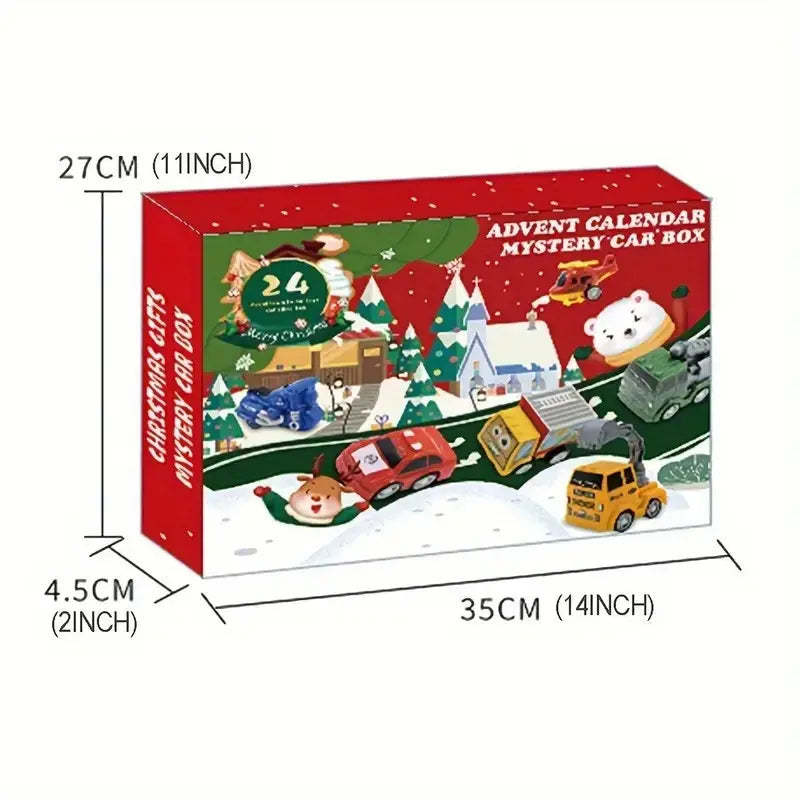 24 Piece Christmas Holiday Countdown Calendar Vehicle Themed Set-Personalized Jewels