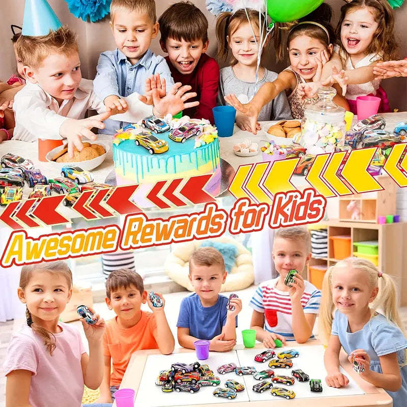 Christmas Advent Calendar Metal Pull Back Toy Cars Set-Personalized Jewels