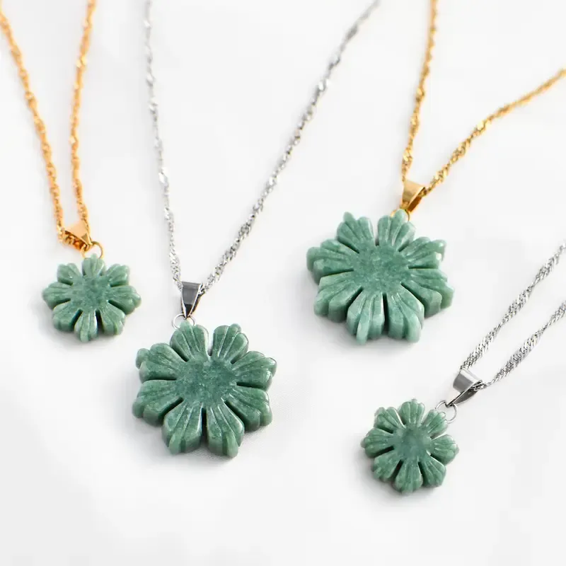 Jade Sun Pendant Style Chain