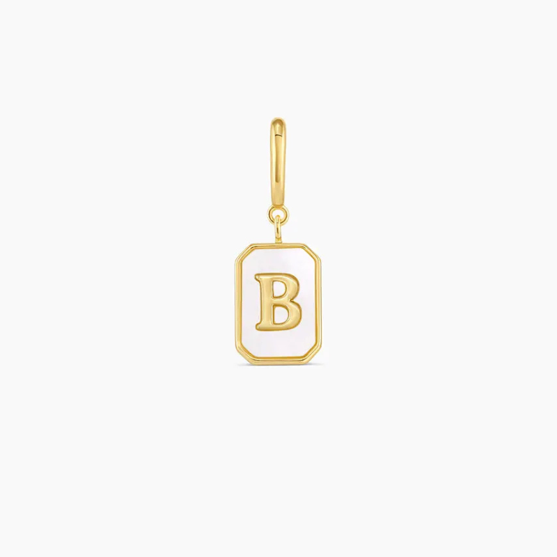 Vintage Personalized Alphabet Initial Design Parker Charm Pendant