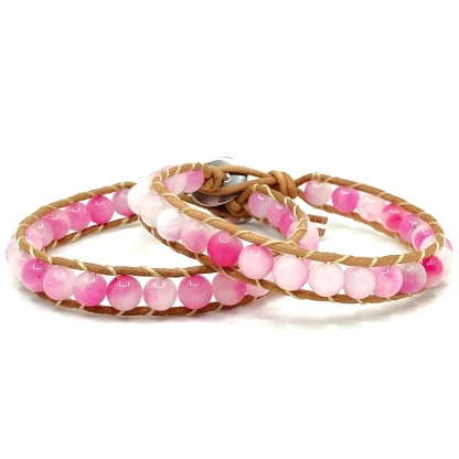 Mother Daughter Matching Bracelet Set With Adjustable Beads For Women