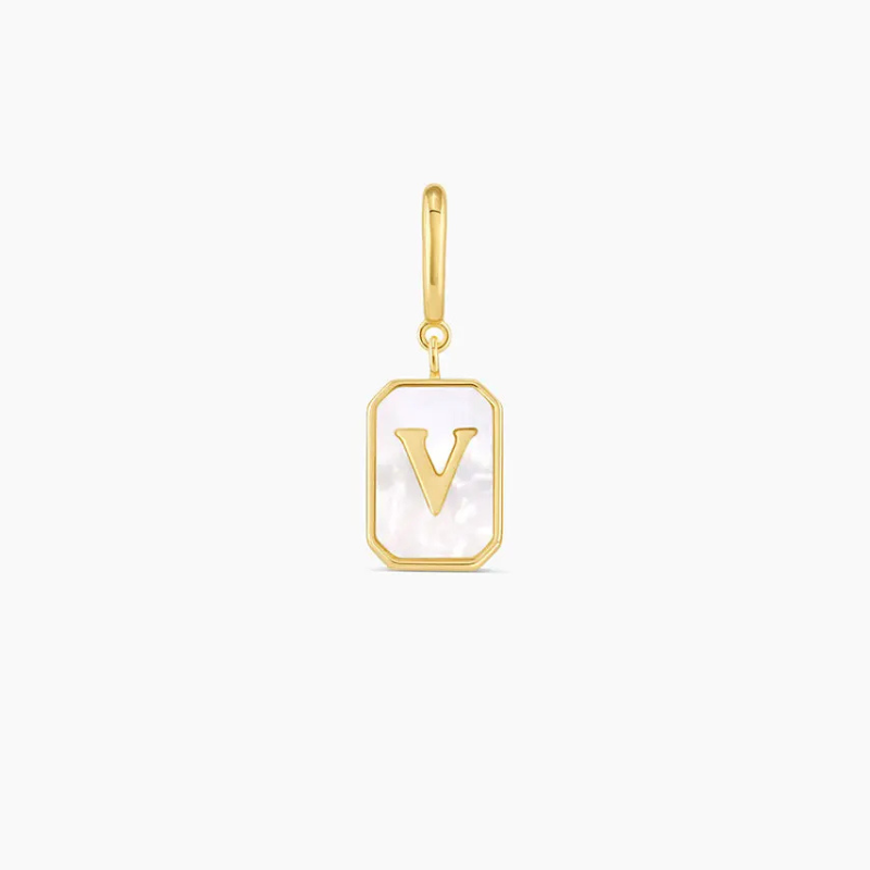 Vintage Personalized Alphabet Initial Design Parker Charm Pendant