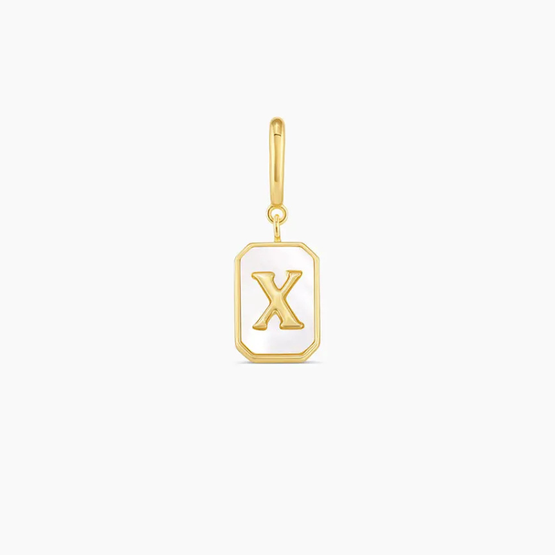 Vintage Personalized Alphabet Initial Design Parker Charm Pendant