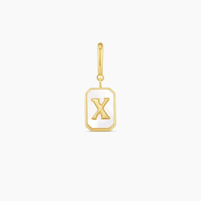 Vintage Personalized Alphabet Initial Design Parker Charm Pendant