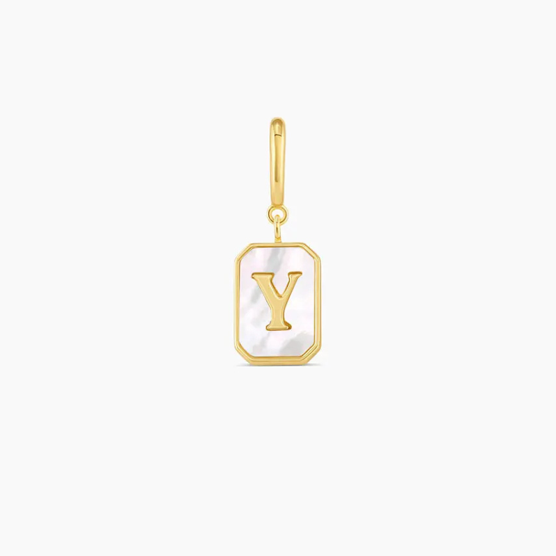 Vintage Personalized Alphabet Initial Design Parker Charm Pendant