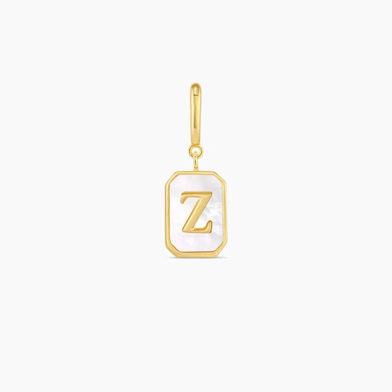 Vintage Personalized Alphabet Initial Design Parker Charm Pendant