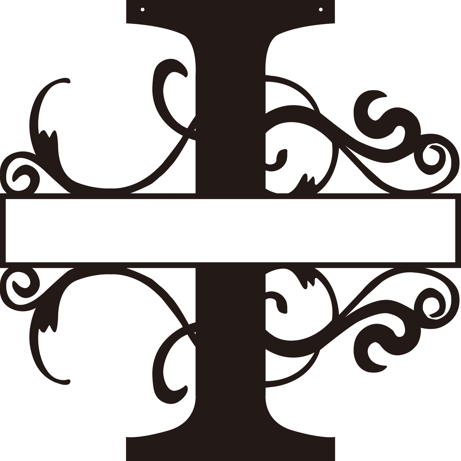 Personalized Split Letter Craft Sign For Home