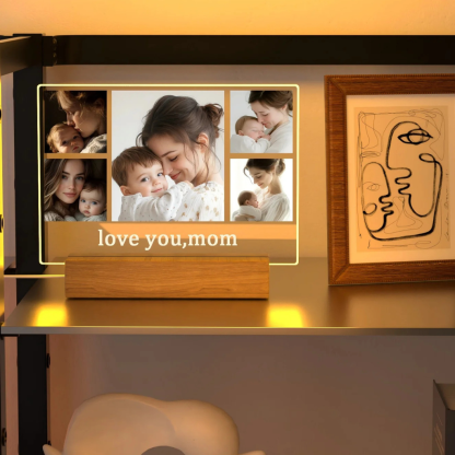 Personalized 3D Photo LED Night Light For Bedroom Decor