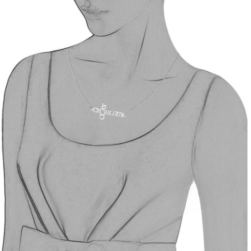 Personalized 925 Sterling Silver Necklace, 2 Name Engraved Cross Pendant, Jewelry Gift For Women