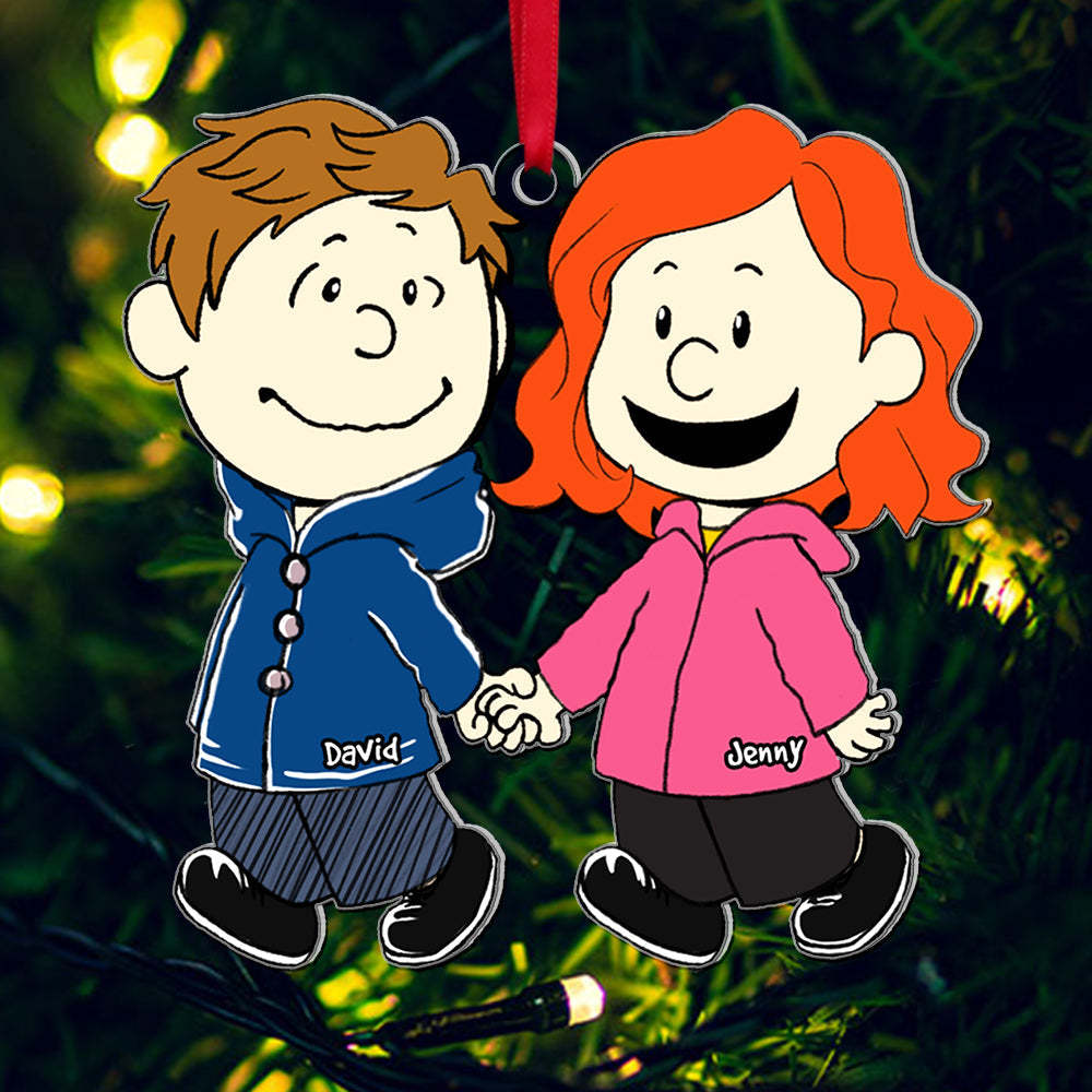 Personalized Holiday Ornament For Couples-Personalized Jewels