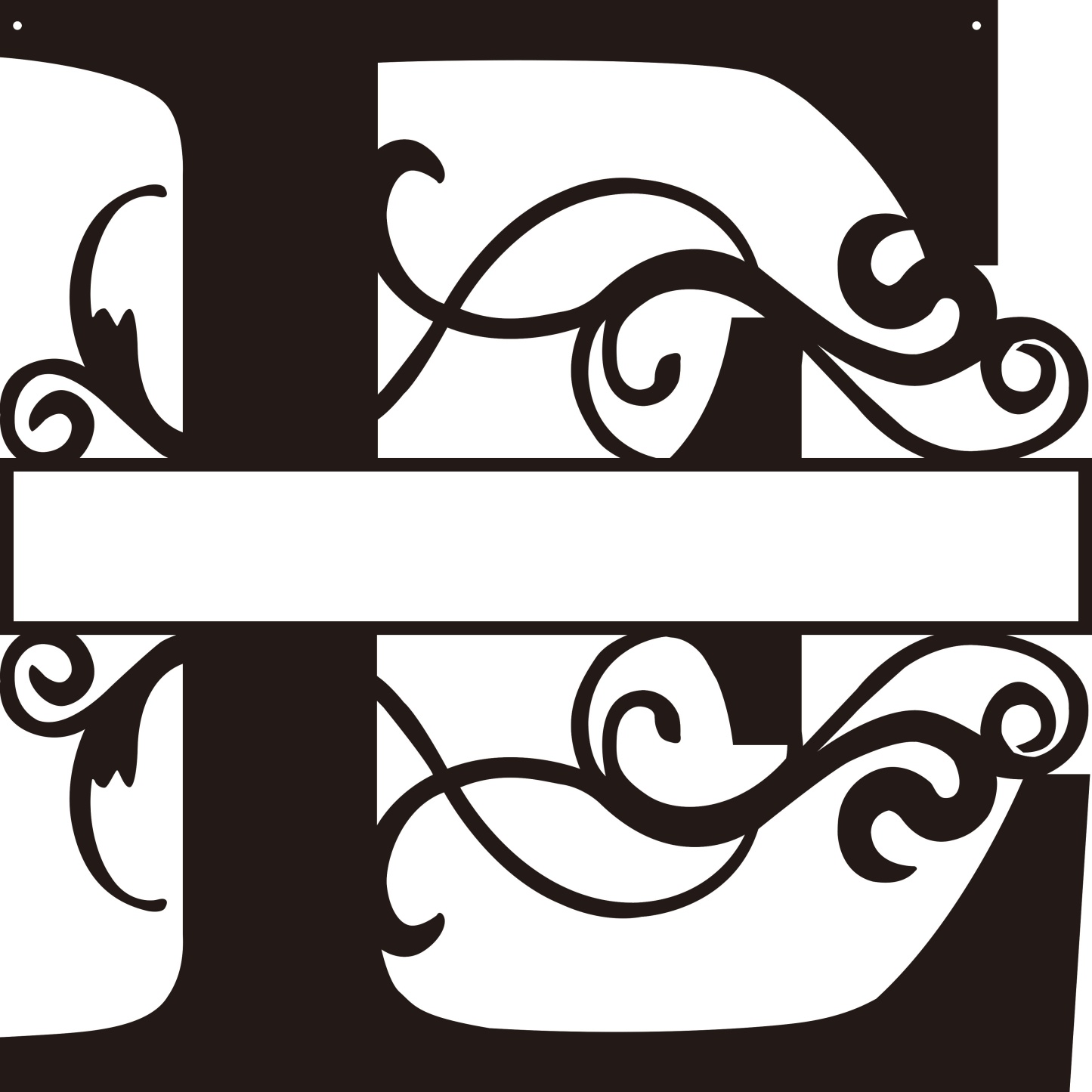 Personalized Split Letter Craft Sign For Home