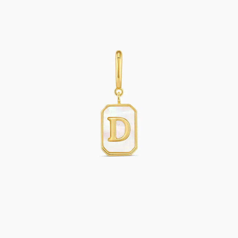 Vintage Personalized Alphabet Initial Design Parker Charm Pendant