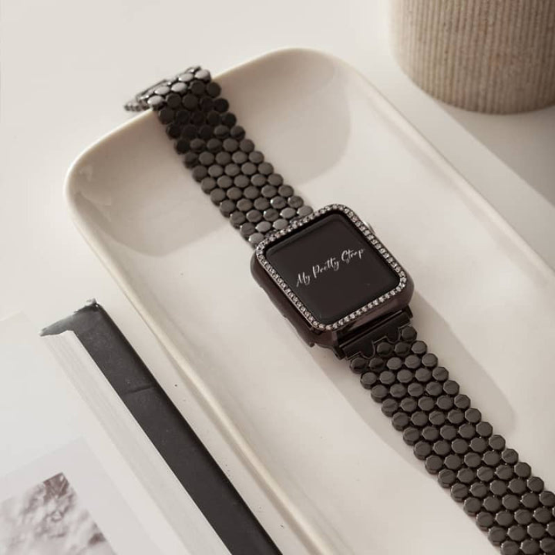 Honeycomb Stainless Steel Watch Band-Personalized Jewels