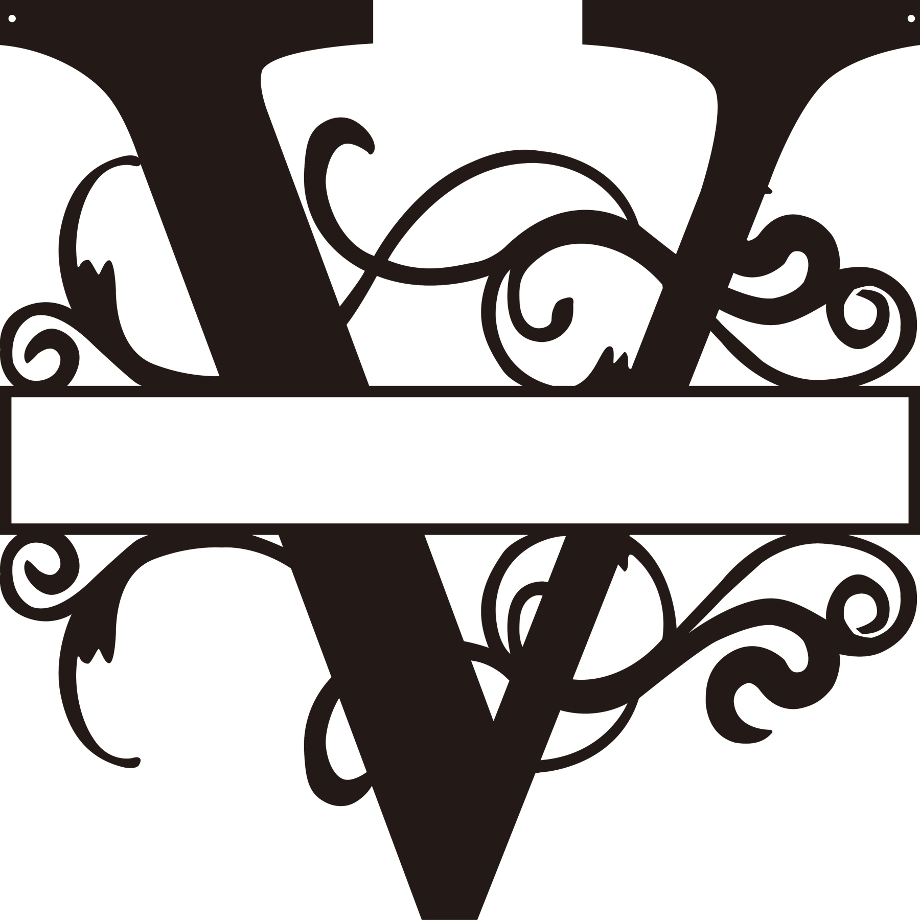 Personalized Split Letter Craft Sign For Home