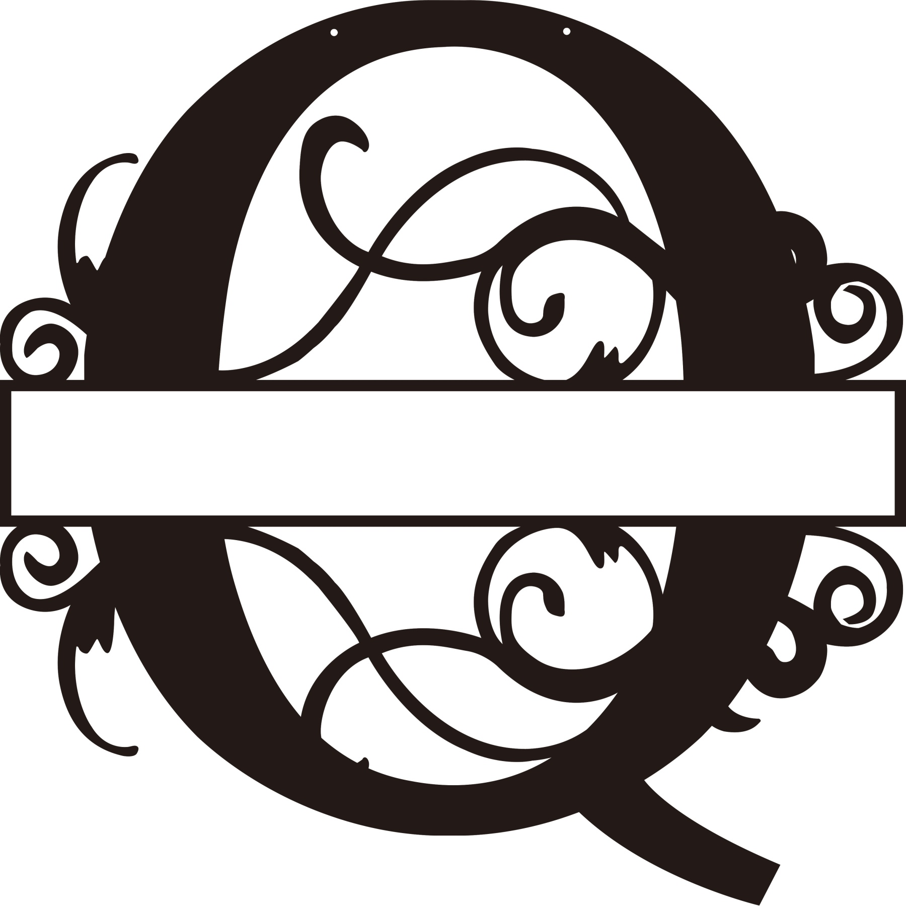 Personalized Split Letter Craft Sign For Home