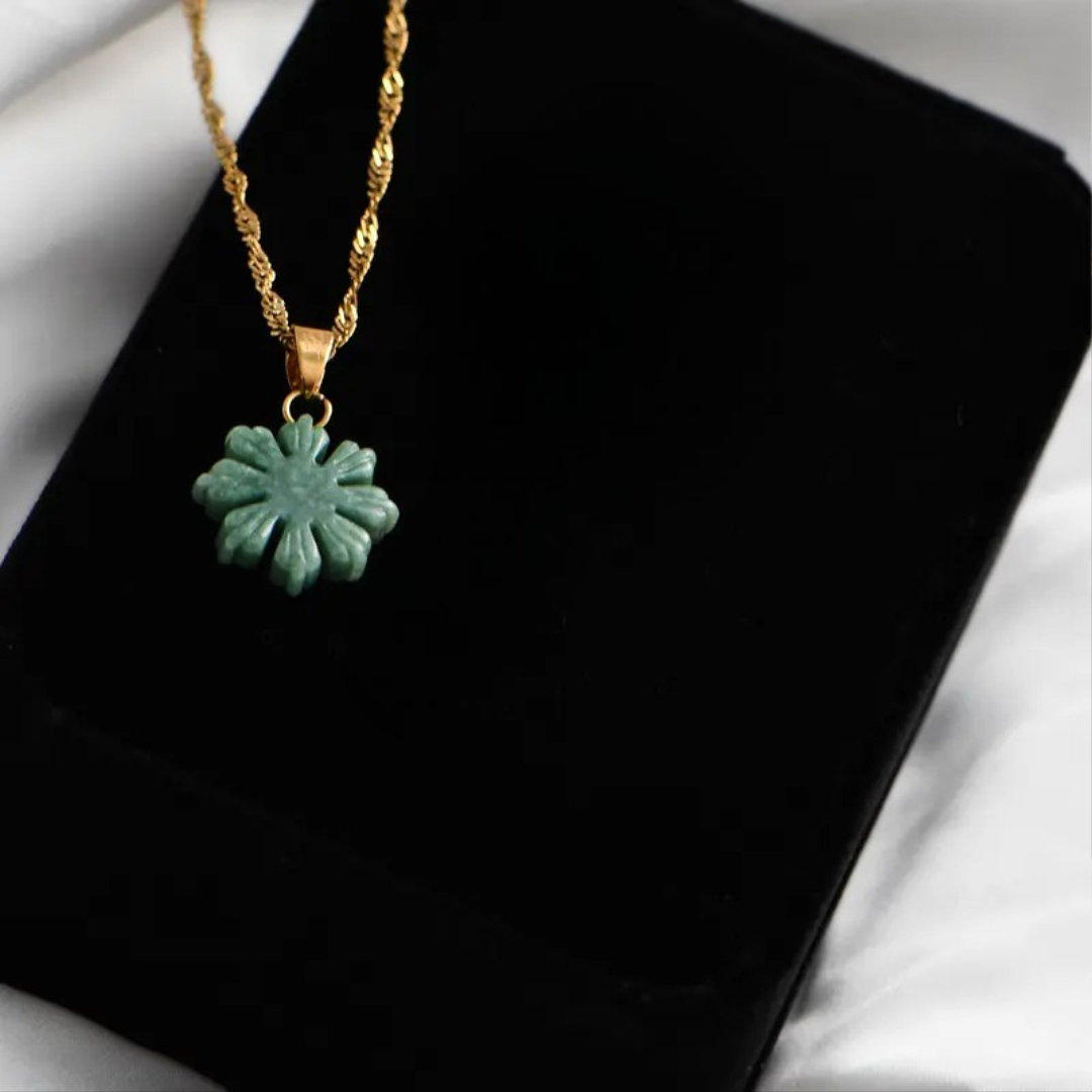 Jade Sun Pendant Style Chain