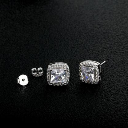 6MM Square Cubic Zirconia Earring for Women - Fashion Earrings for Women - Stylish Accessory for Women - Fashion Jewelry for Women - Trendy Accessories for Women - Personalized Jewel