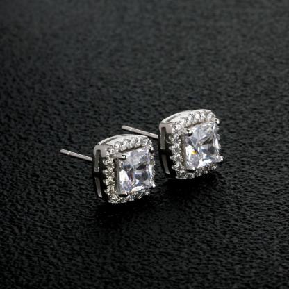 6MM Square Cubic Zirconia Earring for Women - Fashion Earrings for Women - Stylish Accessory for Women - Fashion Jewelry for Women - Trendy Accessories for Women - Personalized Jewel