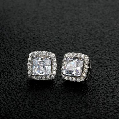 6MM Square Cubic Zirconia Earring for Women - Fashion Earrings for Women - Stylish Accessory for Women - Fashion Jewelry for Women - Trendy Accessories for Women - Personalized Jewel