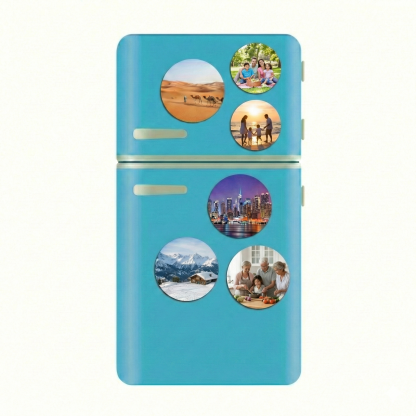 Customizable Photo Refrigerator Magnets