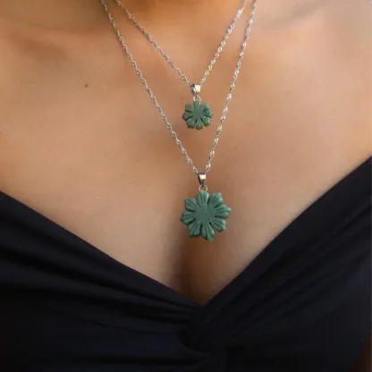 Jade Sun Pendant Style Chain