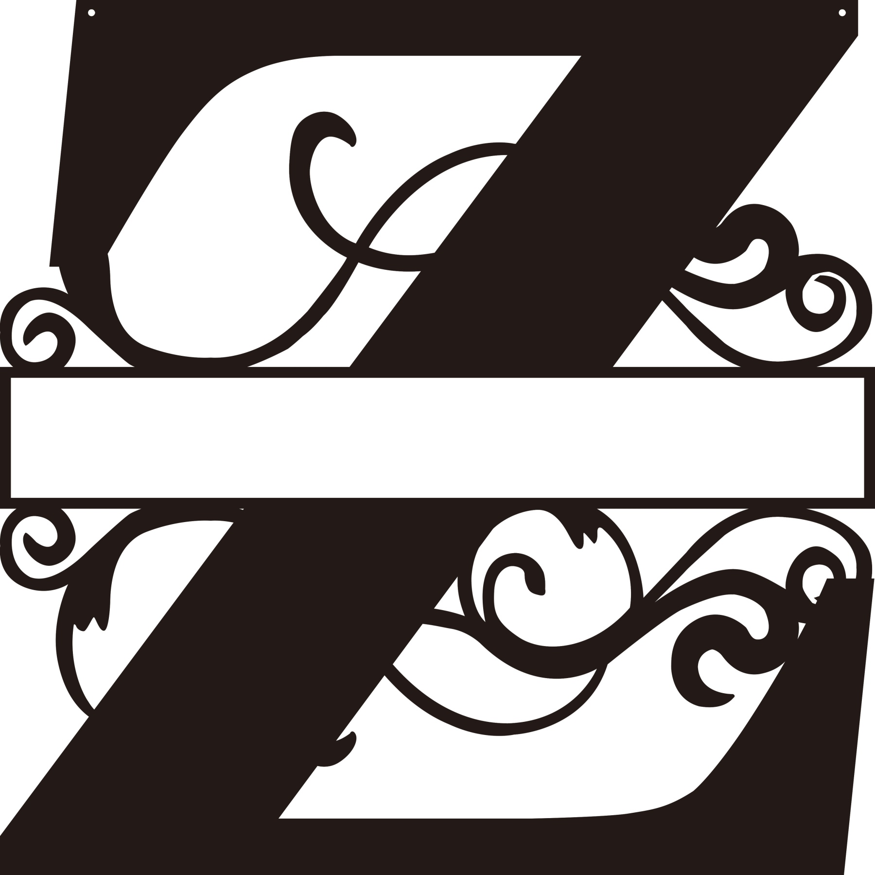 Personalized Split Letter Craft Sign For Home