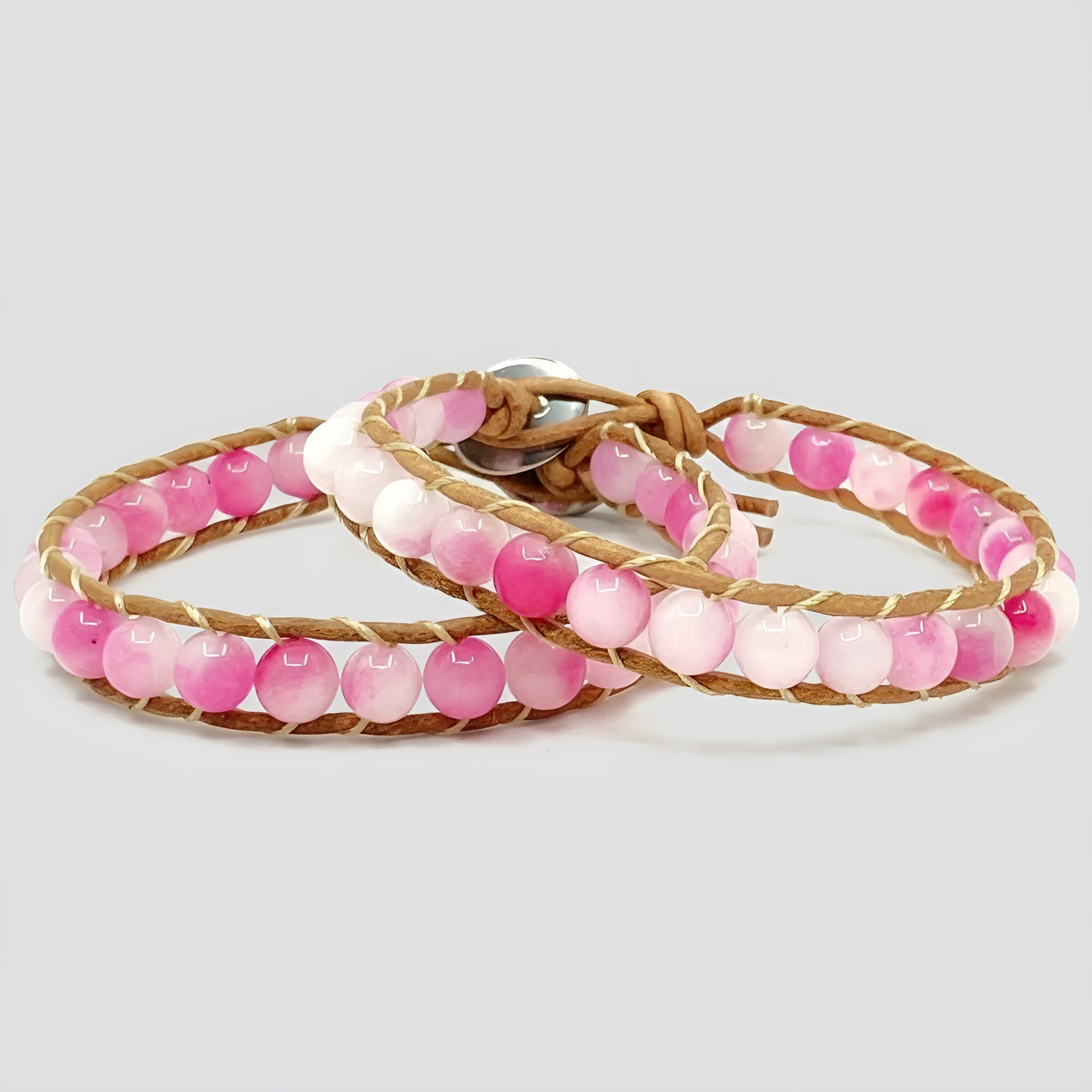 Mother Daughter Matching Bracelet Set With Adjustable Beads For Women