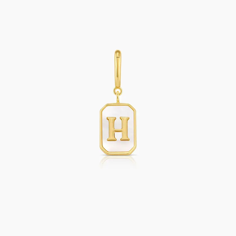 Vintage Personalized Alphabet Initial Design Parker Charm Pendant