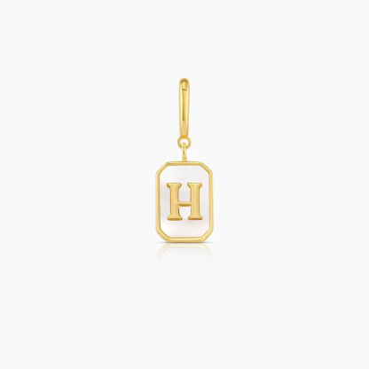 Vintage Personalized Alphabet Initial Design Parker Charm Pendant
