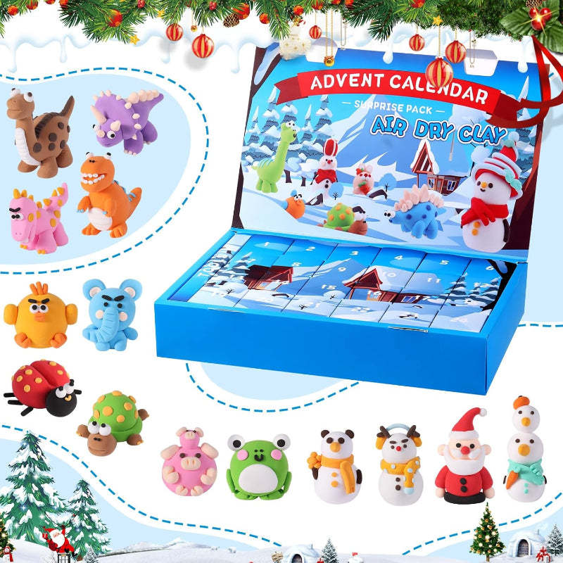 Holiday Advent Calendar With Molding Clay Toys-Personalized Jewels